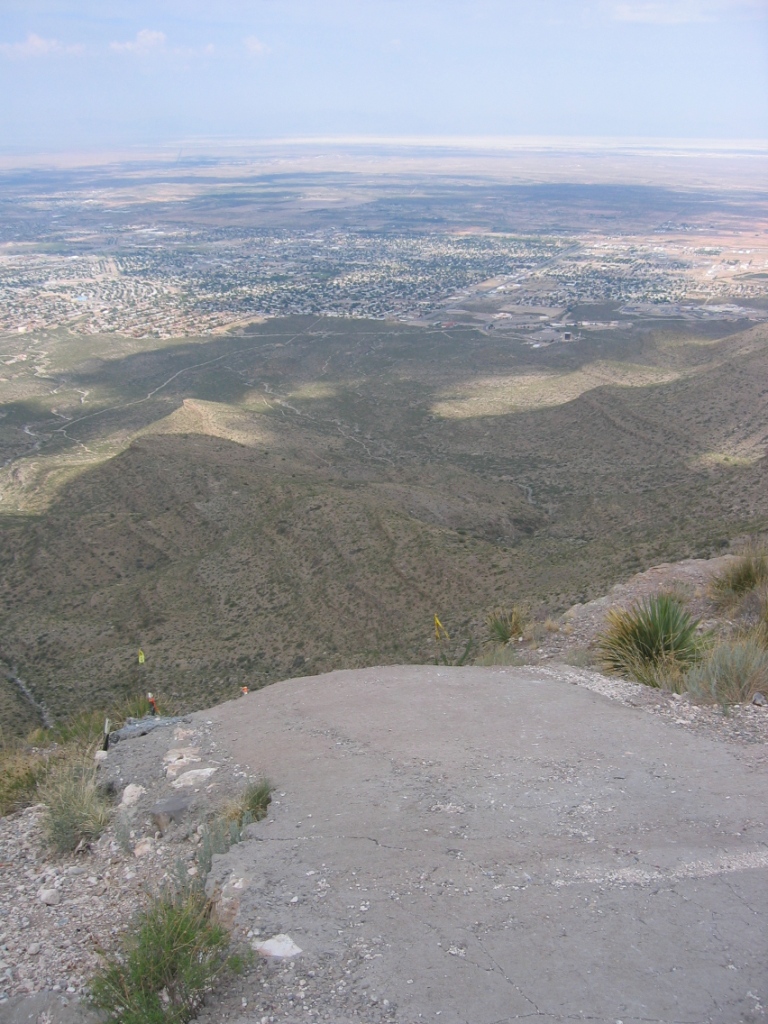 view of Alamogordo from Dry Canyon launch