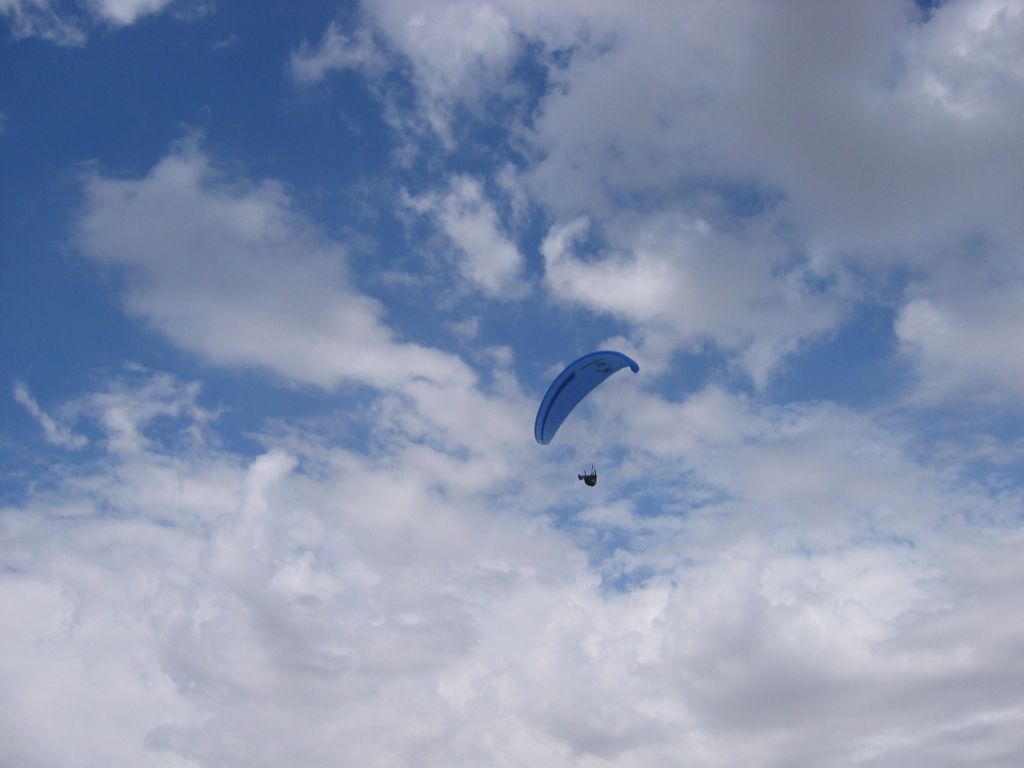 paraglider above Dry Canyon Alamogordo, NM